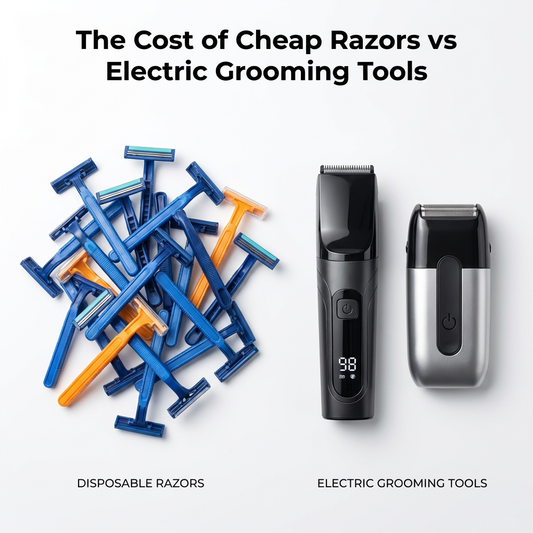 electric shaver vs razor Singapore cost comparison illustration