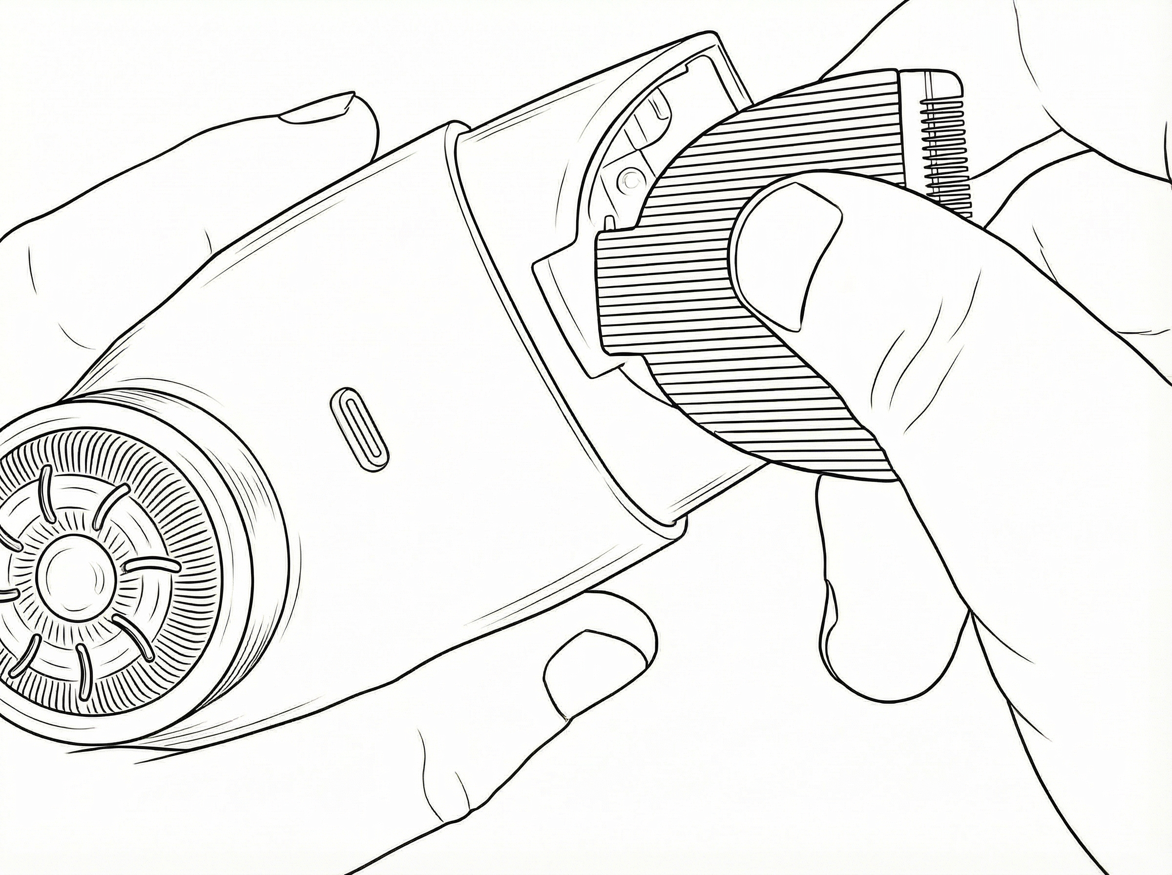Blade Care & Cleaning illustration